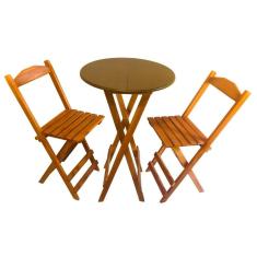 Conjunto Bistrô Dobrável C/2 Banquetas