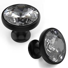 Asidrama Pacote com 10 maçanetas de armário de cozinha preto fosco puxadores de gaveta puxadores de armário puxadores de zinco para gavetas de cômoda