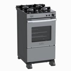 Fogao 4 Bocas Venax Gaudi Vetro Vitreo Inox Gas GLP 220V