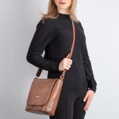 Bolsa transversal com tampa Isadora-Feminino