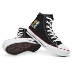 Tênis Star Do Hunter x Hunter Cano Alto Killua e Gon Personagens, Pret