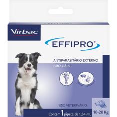 Antipulgas e Carrapatos Virbac Effipro 1,34 mL - Cães de 10 até 20 Kg
