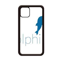 Capa Blue Ocean Docile Two Dolphin para iPhone 12 Pro Max para Apple Mini Mobile Case