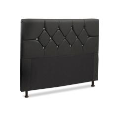 Cabeceira Para Cama Box Casal 140Cm França Corino Preto