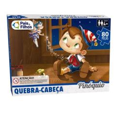 Quebra Cabeça Com 80 Peças Temas Contos Princesas Pinoquio - Pais e fi