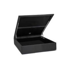 Cama Box Baú Casal Universal Suede Gray (138x188x35) - Ortobom