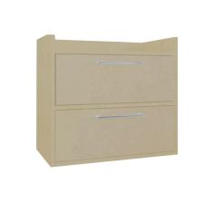 Gabinete Banheiro Suspenso 2 Portas Trovarelli Natural