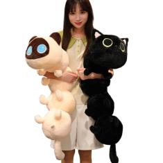 Almofada corporal de pelúcia para gatos  80 cm Somao