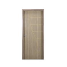 Kit Porta de Madeira Decorada 215x84cm com Batente de MDF Ultra 12cm C