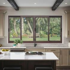 Janela Elite 4 Folhas Moveis 100 X 240 Vidro Liso