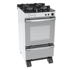 Fogao 4 Bocas Venax Palladio Vitreo Branco Gas Glp 127 V