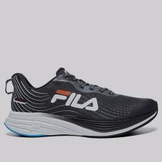Tênis Fila Racer Curve 2 Preto e Laranja-Masculino