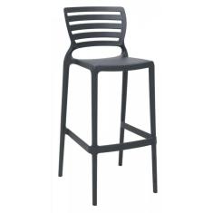 Banqueta Alta Bar Grafite  Sofia Tramontina