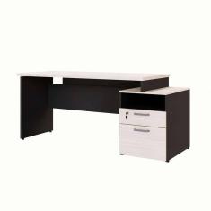 escrivaninha yaris 2 gv carvalho berlin e preta 150 cm