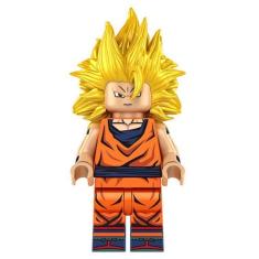 Boneco Blocos De Montar Goku Super Dragon Ball