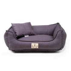 Cama Lisboa para Cachorro e Gato Pet - Bichinho Chic, Cinza, P