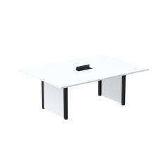 Mesa De Reunião 2000x1200 Mrcpb2012pp Branco-preto