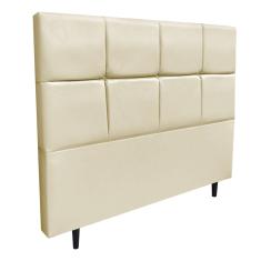 Cabeceira Roma para Cama Box Casal 140 cm Corino - D'Rossi