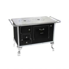 Fogão A Lenha 02 Preto Direito Sem Tampa 2dpr - Met. Venâncio