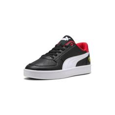 PUMA Tênis masculino Ferrari Caven 2.0, Rosso Corsa, branco, tamanho 36, Preto/branco, 38