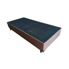 Base Box Solteirão King Blindado Sintético Marrom