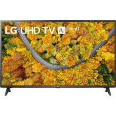 Smart TV LED 55” LG 55UP7550 4K UHD 55UP7550 Wi-Fi Bluetooth HDR Inteligência Artificial ThinQ Smart Magic Google Alexa