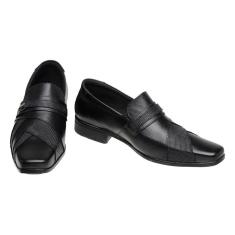 Sapato Social Masculino Couro Elástico Conforto Elegante