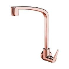 Torneira Cozinha Parede Rose Gold Flatt 1168 F71 LORENZETTI