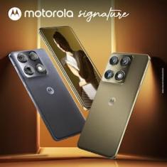 Smartphone Motorola Signature 6.8” 512GB 5G 165Hz Câmera Tripla 50MP