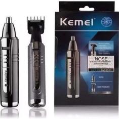 Máquina De Tirar Pelos - Nariz Barba E Cabelo Kemei Km-6511