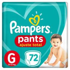 Fralda Pampers Pants Ajuste Total G 72 Unidades