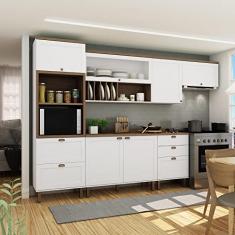 Cozinha Completa 6 Peças Iluminata Genialflex Branco/ébano