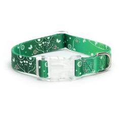 haoyueer Coleira de cachorro com estampa floral para cães pequenos, médios e grandes, com fivela de liberação rápida para meninas, fêmeas, cães, de nylon macio, confortável, durável, coleira para