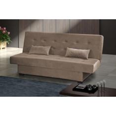 Sofá Cama 3 Lugares Laila Capuccino Matrix
