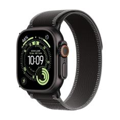 Apple Watch Ultra 3 GPS + Cellular - Caixa preta de titânio – 49 mm - Pulseira loop Trail preta/carvão – P/M