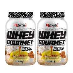 Kit 2X Whey Protein Gourmet 907g Pote - FN Forbis Nutrition, Único, Ba