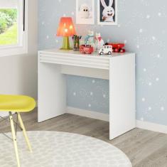 Mesa de Estudos Infantil 90x74, Apollo 1 Gaveta 90cm Branco - Espresso