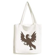 Europ Animals Bolsa de lona com emblema nacional de abutre, bolsa de compras casual