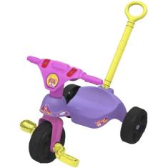 Triciclo Infantil com Pedal Oncinha Racer Rosa Lilás Xalingo