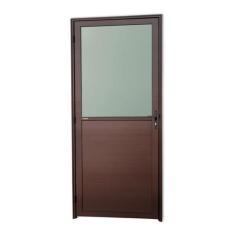 Porta Meia Lambril Meia Vidrão Super 25 Vidro Boreal Abertura Direita 