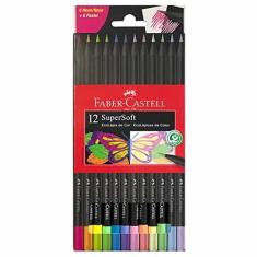 Lapis De Cor Supersoft 12 Cores Neon E Pastel Faber Castell