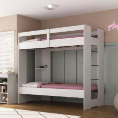 Beliche Solteiro Savana 1 Prateleira Espresso Móveis Branco