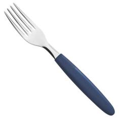 Garfo de Mesa Ipanema Tramontina em Aço Inox Azul