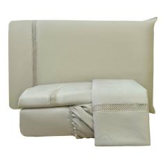 Jogo De Lençol Queen Infinito 300 Fios 4 Peças - Fendi