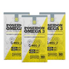 Kit 3x Poseidon Ômega 3 - 60 caps