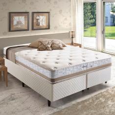Colchão King Molas Maxspring Spain 193x203x27cm Herval Branco Bege