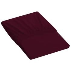 Lençol Tecebem Solteiro Malha Com Elástico Liso 88cmx188mx30cm Merlot