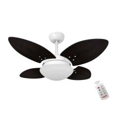 Ventilador Volare Mini Petalo Tabaco 110V E Controle Remoto