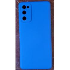 Capa Capinha Case S20 FE Samsung Silicone Aveludado - CC, Azul