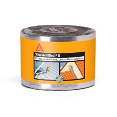 Sika - Fita impermeável autoadesiva - Sika Multiseal S Alumínio - Vedação em telhas, calhas e rufos - Reparos - Fácil aplicação - Rolo 10cm x 10m